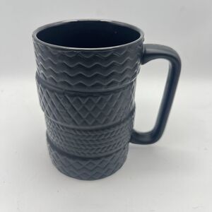 Stacked Tire Wheel Coffee Cup Mug Black Novelty